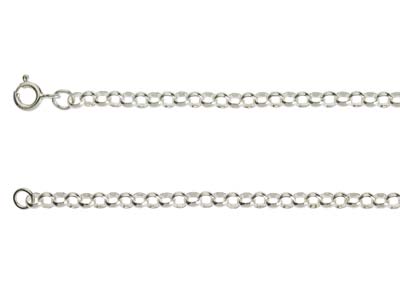 Sterling Silver 3.4mm Round Belcher Chain 16''/40cm Unhallmarked - Standard Image - 2