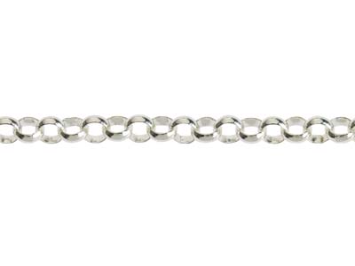 Sterling Silver 3.4mm Round Belcher Chain 16''/40cm Unhallmarked - Standard Image - 3