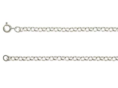 Sterling Silver 3.4mm Round Belcher Chain 18
