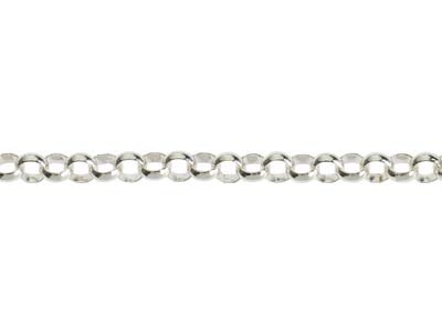 Sterling Silver 3.4mm Round Belcher Chain 18