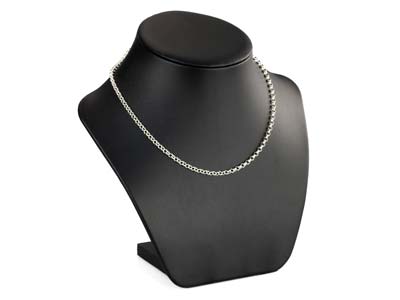 Sterling Silver 3.4mm Round Belcher Chain 18