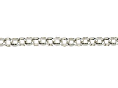 Sterling Silver 4.0mm Round Belcher Chain 16