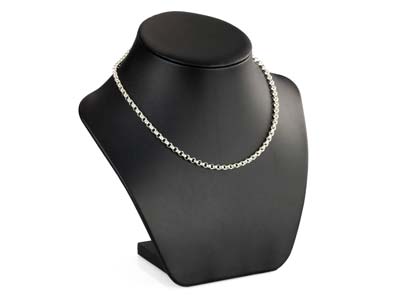Sterling Silver 4.0mm Round Belcher Chain 16