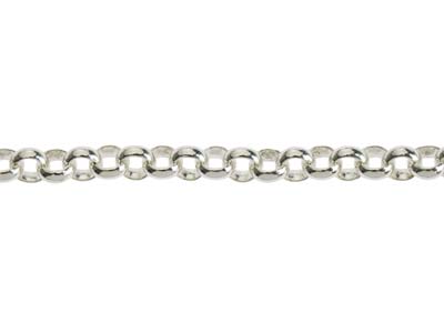 Sterling Silver 4.0mm Round Belcher Chain 18