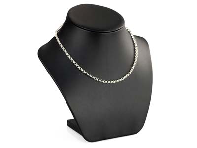 Sterling Silver 4.0mm Round Belcher Chain 18