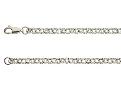 Sterling Silver 4.4mm Round Belcher Chain 16