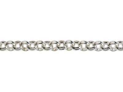 Sterling Silver 4.4mm Round Belcher Chain 18