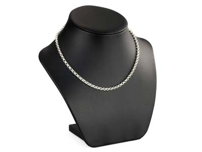 Sterling Silver 4.4mm Round Belcher Chain 18