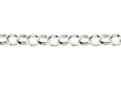 Sterling Silver 5.0mm Light Round Belcher Chain 16''/40cm Hallmarked - Standard Image - 3