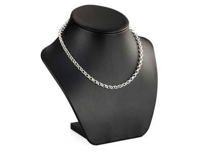 Sterling Silver 5.0mm Light Round Belcher Chain 16''/40cm Hallmarked - Standard Image - 4