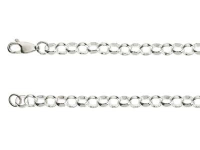 Sterling Silver 5.0mm Light Round Belcher Chain 18''/45cm Hallmarked - Standard Image - 2
