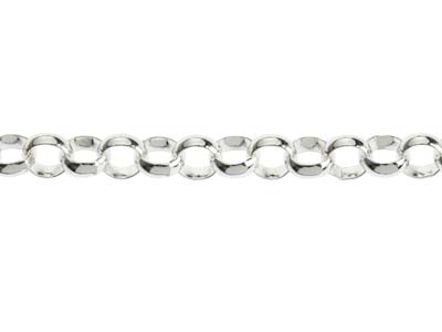 Sterling Silver 5.0mm Light Round Belcher Chain 18''/45cm Hallmarked - Standard Image - 3