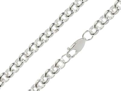 Sterling Silver 6.0mm Round Belcher Chain 16
