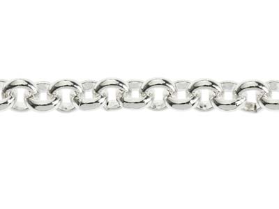 Sterling Silver 6.0mm Round Belcher Chain 18''/45cm Hallmarked - Standard Image - 3