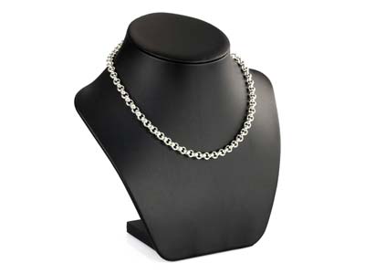 Sterling Silver 6.0mm Round Belcher Chain 18''/45cm Hallmarked - Standard Image - 4