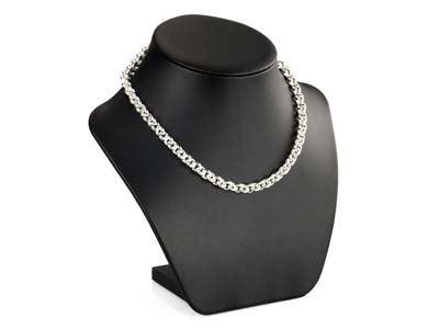 Sterling Silver 7.4mm Round Belcher Chain 16''/40cm Hallmarked - Standard Image - 4