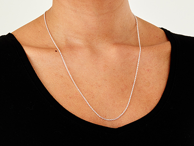 Sterling Silver 1.7mm Belcher Chain 22