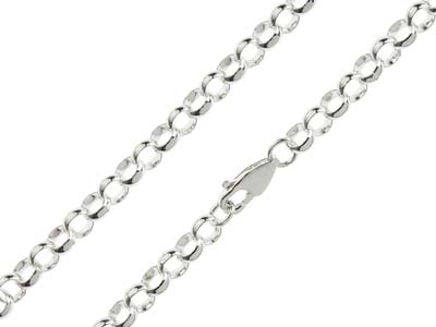 Sterling Silver 5.0mm Heavy Round Belcher Chain 16