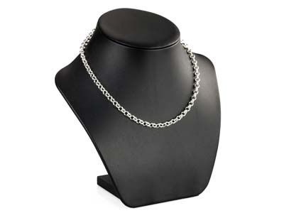 Sterling Silver 5.0mm Heavy Round Belcher Chain 18