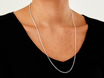 Sterling Silver 2.5mm Belcher Chain 24