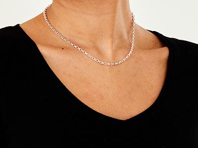 Sterling Silver 3.0mm Belcher Chain 16