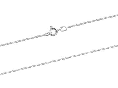 Sterling Silver 1.0mm Mini Belcher Chain 16