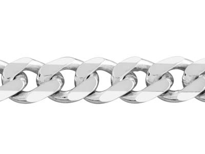 Sterling Silver 5.5mm Diamond Cut  Curb Chain 18