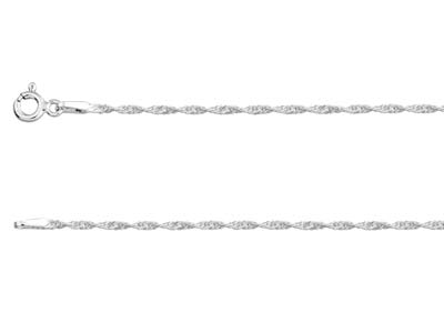 Sterling Silver 1.5mm Twisted Curb Chain 18