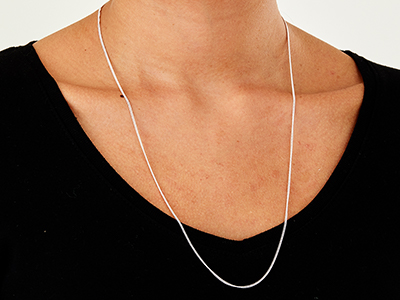 Sterling Silver 1.5mm Curb Chain    24