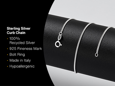 Sterling Silver 1.5mm Curb Chain    28