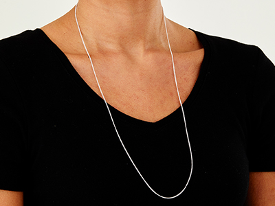 Sterling Silver 1.5mm Curb Chain    28