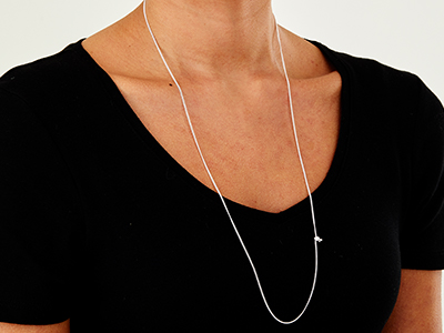 Sterling Silver 1.5mm Curb Chain    30