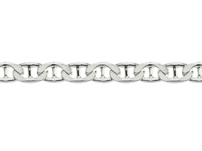 Sterling Silver 3.7mm Anchor Curb Chain 18