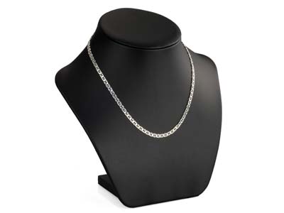 Sterling Silver 3.7mm Anchor Curb Chain 18