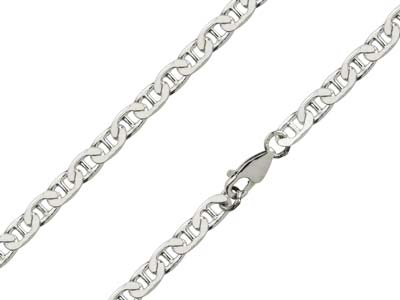 Sterling Silver 4.7mm Anchor Curb Chain 16