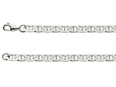 Sterling Silver 4.7mm Anchor Curb Chain 16
