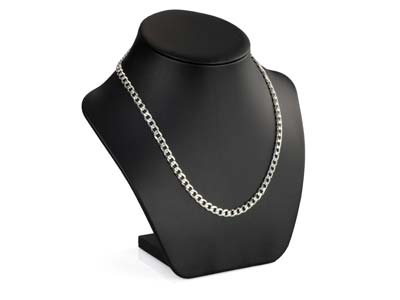 Sterling Silver 5.2mm Metric Curb Chain 18