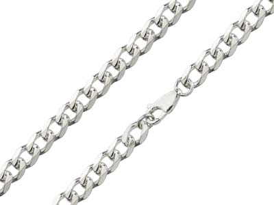 Sterling Silver 5.2mm Metric Curb Chain 20