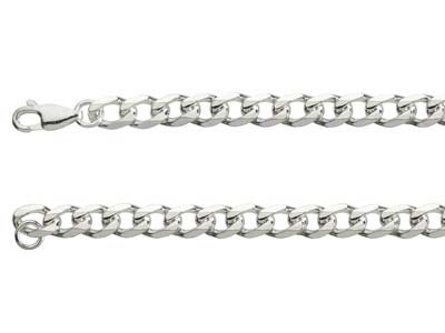 Sterling Silver 5.2mm Metric Curb Chain 20