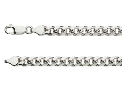 Sterling Silver 6.4mm Classic Curb Chain 20
