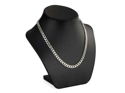 Sterling Silver 6.5mm Metric Curb  Chain 20