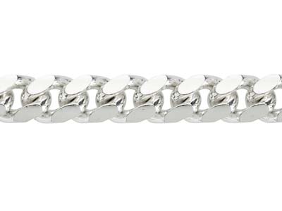 Sterling Silver 8.3mm Classic Curb Chain 18