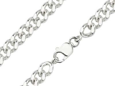 Sterling Silver 8.9mm Curb Chain 20