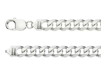 Sterling Silver 9.2mm Metric Curb Chain 18