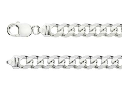 Sterling Silver 9.2mm Metric Curb Chain 20