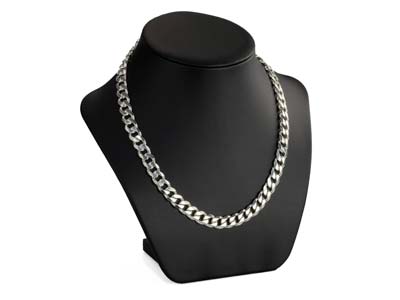 Sterling Silver 9.2mm Metric Curb Chain 20