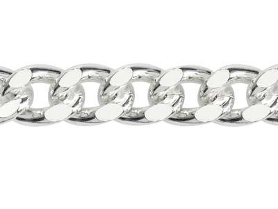 Sterling Silver 10.3mm Curb Chain  18