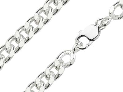Sterling Silver 10.3mm Curb Chain  2050cm Hallmarked