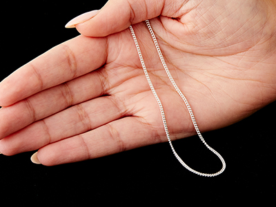 Sterling Silver 1.7mm Curb Chain    26
