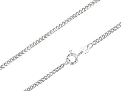 Sterling Silver 2.12mm Filed Curb 18